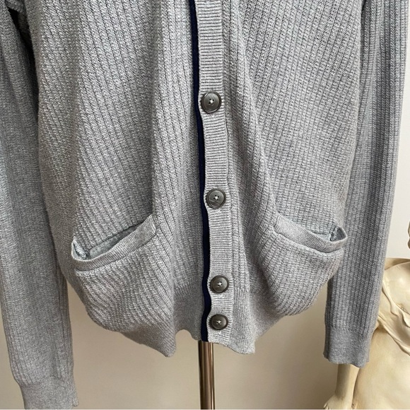 Jos A Bank Silk Blend Ribbed Cardigan - Picture 3 of 11